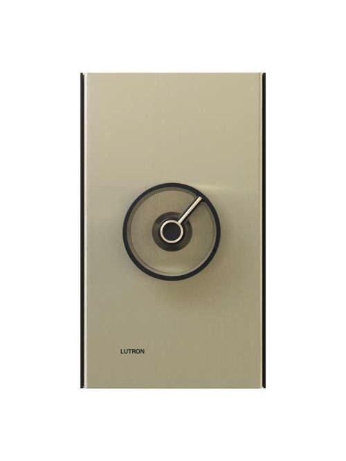 Product image for Lutron Electronics T-600 600 W Gold Anodized Aluminum 1-Pole Incandescent Rotary Dimmer with Heat Sink