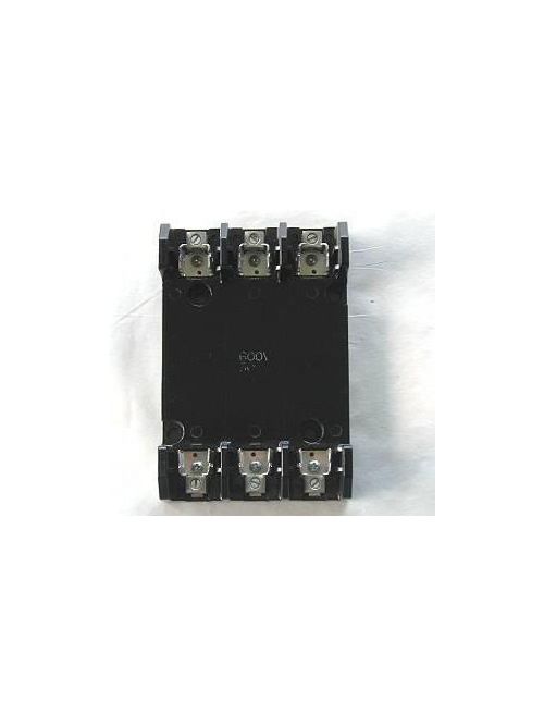 Product image for Littelfuse LH60030-3C 3-Pole 30 Amp 600 VAC Class H Fuse Block