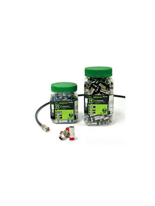 Greenlee XFC-6-10 Black Compression F Connector Greenlee XFC-6-10 Black Compression F Connector