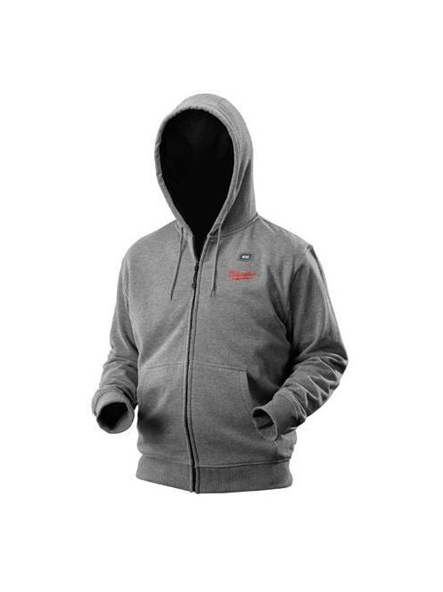 Product image for MILW 2372-S M12 CORDESS GRAY HEATED HOODIE ONLY - S