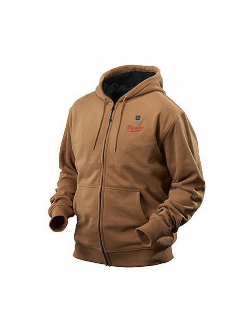 Product image for MILW 2374-3X M12 CORDESS KHAKI HEATED HOODIE ONLY - 3X