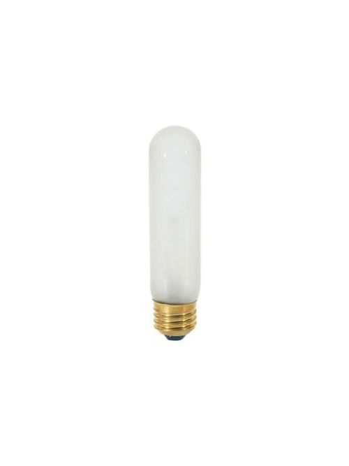 Product image for Satco S3705 60W T10 Incandescent; Frost; 2000 Average rated hours; 500 Lumens; Medium base; 120 Volt; Carded