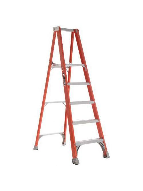 L-VIL FP1505 5FT FBGL STEP LADDER L-VIL FP1505 5FT FBGL STEP LADDER