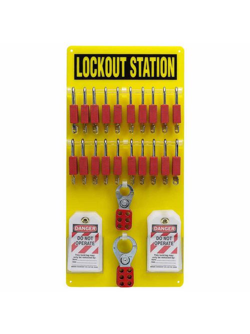 BRADY 51189 20-LOCK BOARD WITH SAFE BRADY 51189 20-LOCK BOARD WITH SAFE
