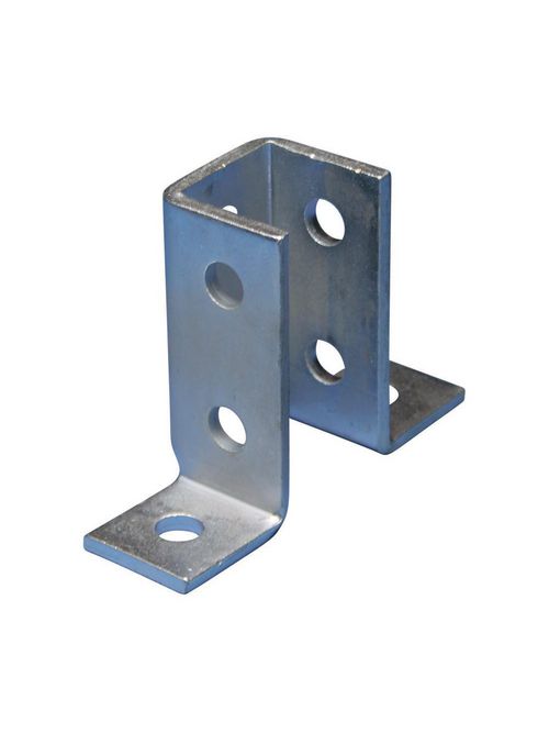 Product image for Caddy W170000EG Eight Hole Double Corner Connector, 3-Way, EG, 1.625" x 5.5" x 4"