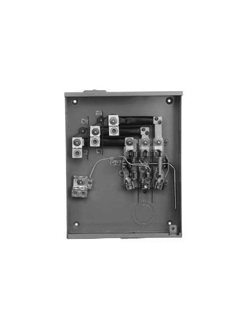 Product image for Siemens 9804-8926 600 VAC 200 Amp 1/3-Phase 3-Wire 4-Jaw NEMA 3R Lever Bypass Ringless Meter Mounting Equipment