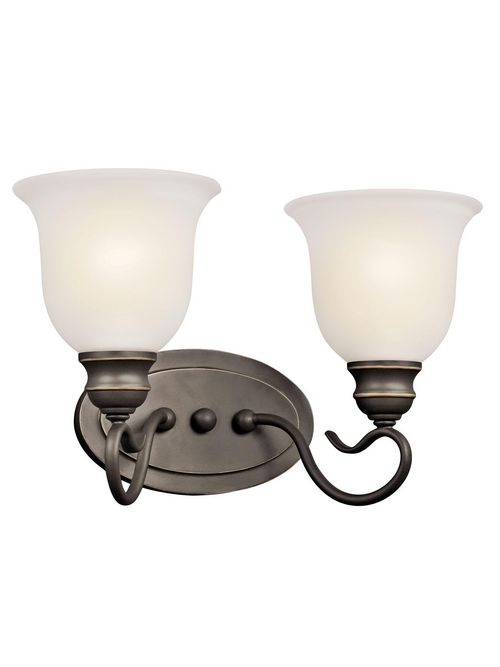Product image for Kichler 45902OZ Tanglewood™ 2 Light Vanity Light Olde Bronze®