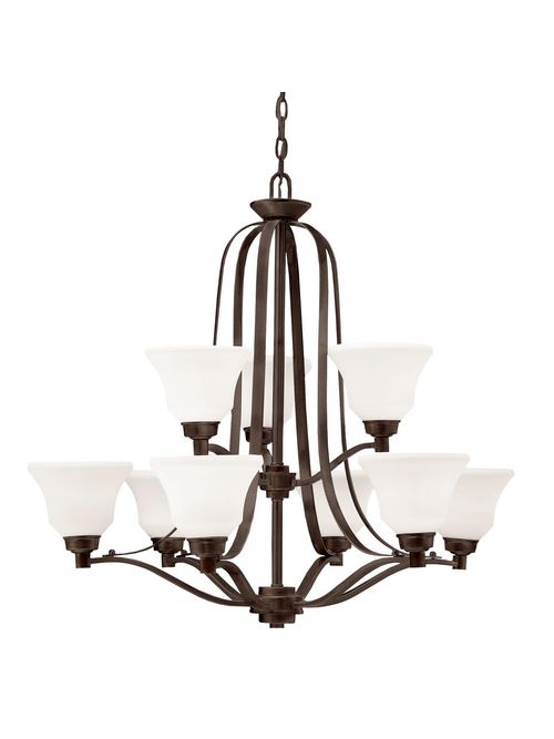 Product image for Kichler 1784OZ Langford™ 9 Light Chandelier Olde Bronze®