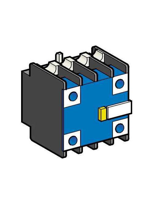 Product image for Square D LA1DZ40 600 VAC 10 Amp 4NO Screw Clamp Terminal Auxiliary Contact Block