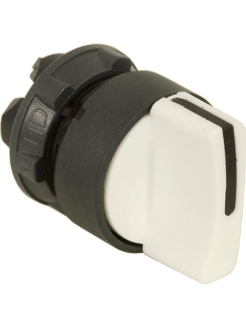 Product image for Square D ZB5AD201 22 mm White 2-Position Maintained Non-Illuminated Selector Switch Operator