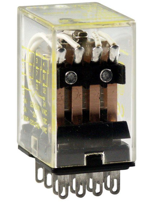 Product image for Square D 8501RS4M1V20 120 VAC 3 Amp 4PDT Socket Mount AC Operated Miniature Plug-In Relay