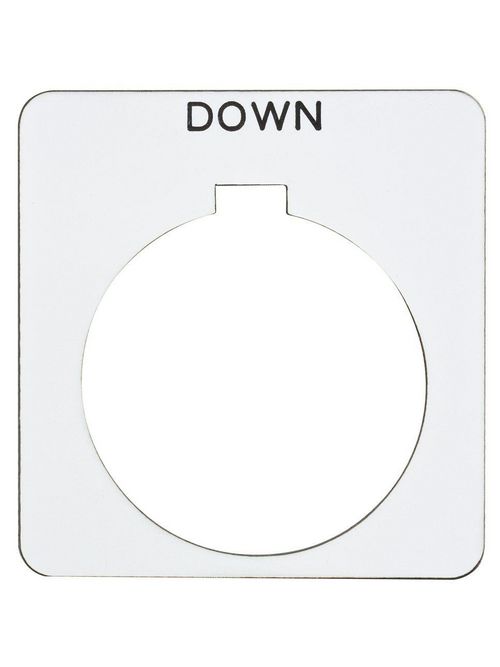 Product image for Square D 9001KN210WP Type K 30 mm Push Button Legend Plate