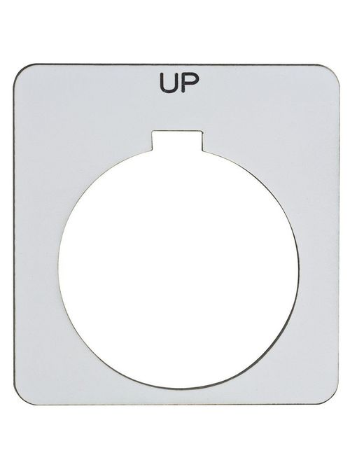 Product image for Square D 9001KN211WP Type K 30 mm Push Button Legend Plate