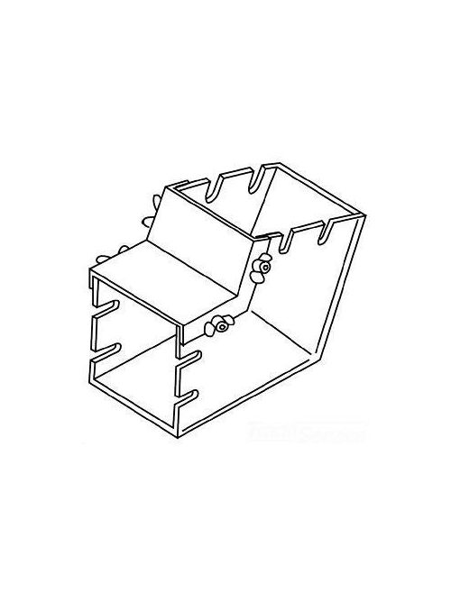 Product image for Wiremold C14E45VI 4 Inch 45 Degree Elbow