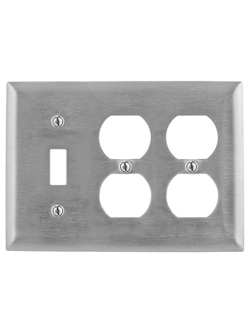 HWDK SS182 WALLPLATE, 3-G, SW/DUP/D HWDK SS182 WALLPLATE, 3-G, SW/DUP/D