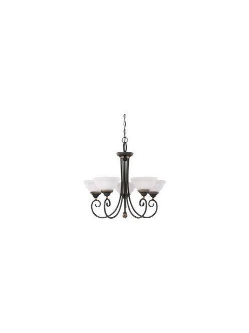 Product image for Sea Gull Lighting 3188-85 5-Lamp 100 W 120 Volt Gold Patina Steel Medium A19 Chandelier