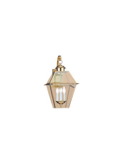 Product image for Sea Gull Lighting 8058-02 3-Lamp 40 W 120 Volt Polished Brass Candelabra Torpedo Wall Lantern