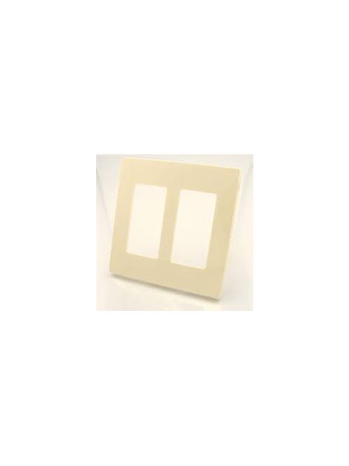 Product image for Wiremold V4007C-2 Ivory Steel 2-Gang Device Plate