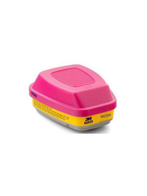 Product image for 3M 60928 P100 Organic Vapor/Acid Gas Cartridge/Filter 60/Case Respiratory Protection (7000002009)