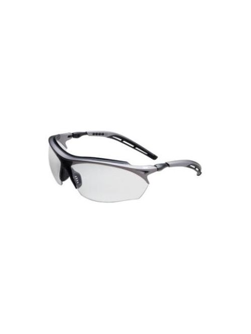 Product image for 3M 14246-00000-20 Maxim GT Clear Anti-Fog Lens Metallic Gray and Black Frame Color Protective Eyewear