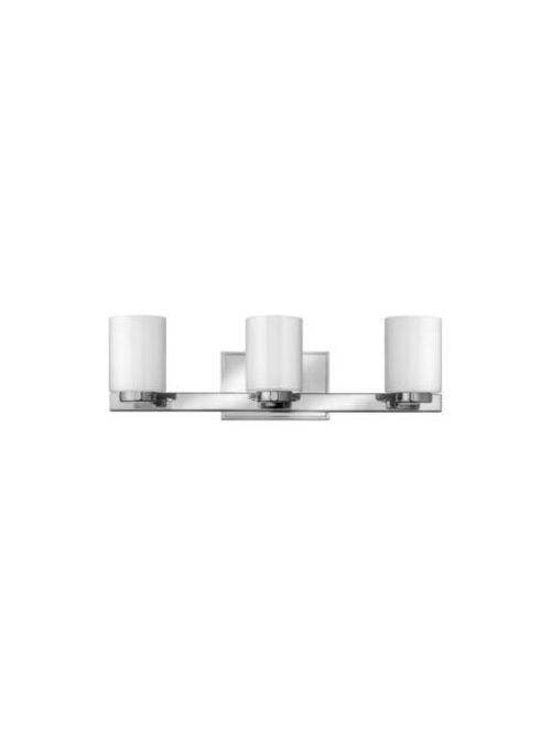Product image for Miley 3 Light Vanity - Chrome w/ White Etched Glass