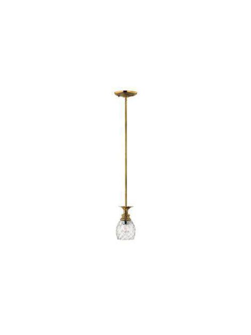 Product image for Plantation 1 Light Small Pendant - Burnished Brass