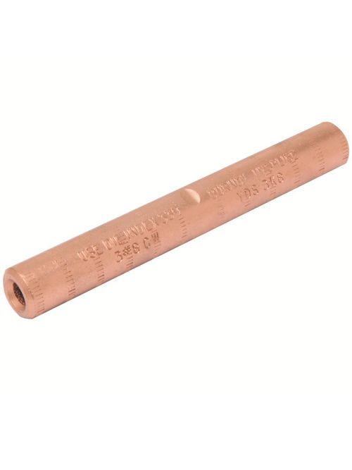 Product image for Burndy YDS7K7 HYSPLICE Single Sleeve Full Tension Splice, Accommodates Wire: 7/16 COPPERWELD, Die Index: 328, Made of copper tubing, Installed with standard tools and dies