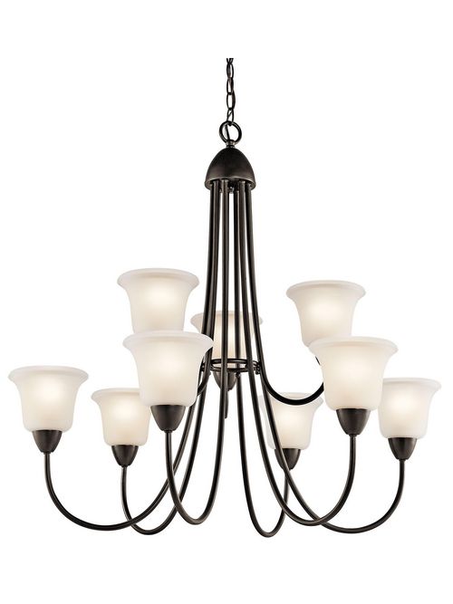 Product image for Kichler 42885OZ Nicholson™ 9 Light Chandelier Olde Bronze®