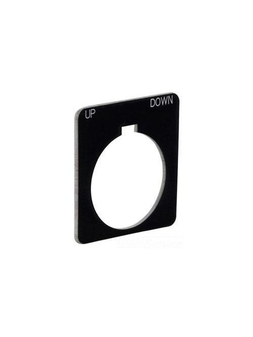 Product image for Square D 9001KN153WP Type K 30 mm Push Button Legend Plate