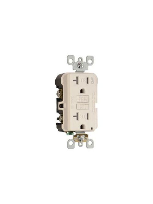 Product image for Pass & Seymour AF20TRLA 20A 125V AFCI Tamper-Resistant Receptacle - Light Almond