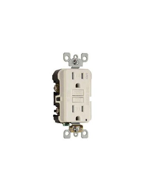 Product image for Pass & Seymour AF-15TRW 15A 125V AFCI Tamper-Resistant Receptacle, White