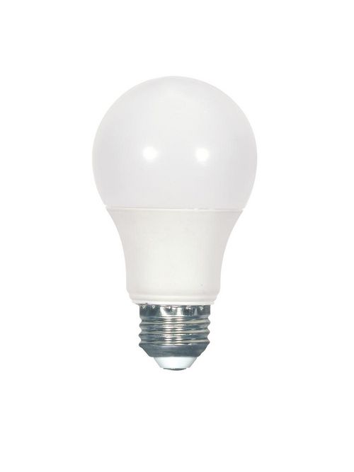 Product image for Satco S9113 Discontinued - 6.4W A19 LED; Frosted; 5000k Medium base; 240' beam spread; 120 volts; Non-Dimmable