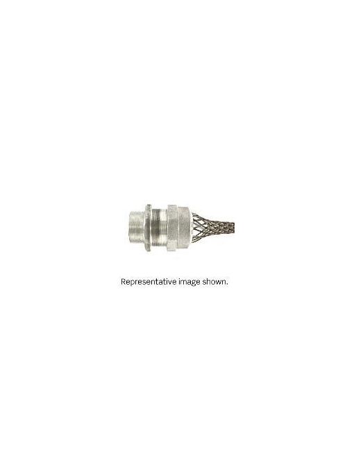 Leviton L7736 2 Inch Male Threaded Aluminum Single/Double Weave Straight Strain Relief Deluxe Cord Grip Leviton L7736 2 Inch Male Threaded Aluminum Single/Double Weave Straight Strain Relief Deluxe Cord Grip