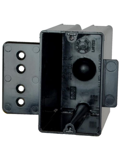 Allied Moulded Products P-241HQT 3-9/16 x 2-1/4 x 3-3/4 Inch 24 In 1-Gang PVC Switch/Receptacle Outlet Box Allied Moulded Products P-241HQT 3-9/16 x 2-1/4 x 3-3/4 Inch 24 In 1-Gang PVC Switch/Receptacle Outlet Box