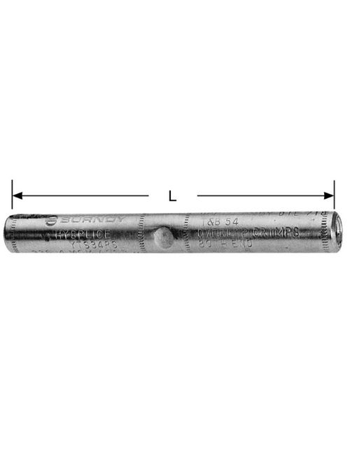Burndy YDS500H 7 AWG 9-5/8 Inch Hot Dip Galvanized Steel Full Tension Cable Splice Burndy YDS500H 7 AWG 9-5/8 Inch Hot Dip Galvanized Steel Full Tension Cable Splice