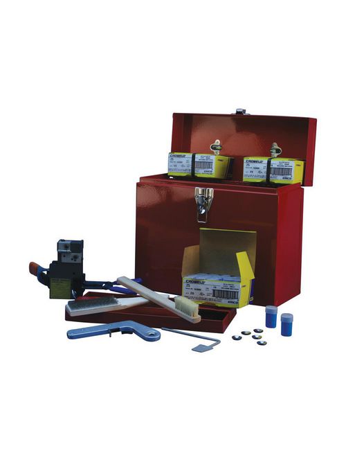 Product image for Erico K223 Cable to Ground Rod or Other Rounds, GN, Copper-bonded, 0.75" dia, #4 Solid