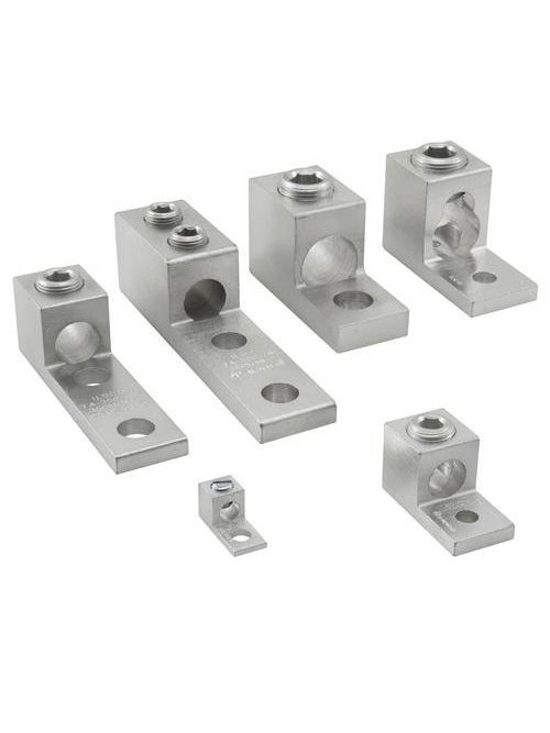 ILSCO TA-800-2NS 1/2 Inch Stud Electrotinned Aluminum Alloy 1-Conductor 2-Hole Mechanical Lug ILSCO TA-800-2NS 1/2 Inch Stud Electrotinned Aluminum Alloy 1-Conductor 2-Hole Mechanical Lug