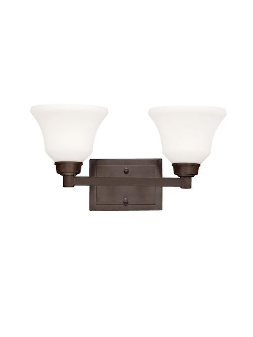 Product image for Kichler 5389OZ Langford™ 2 Light Vanity Light Olde Bronze®