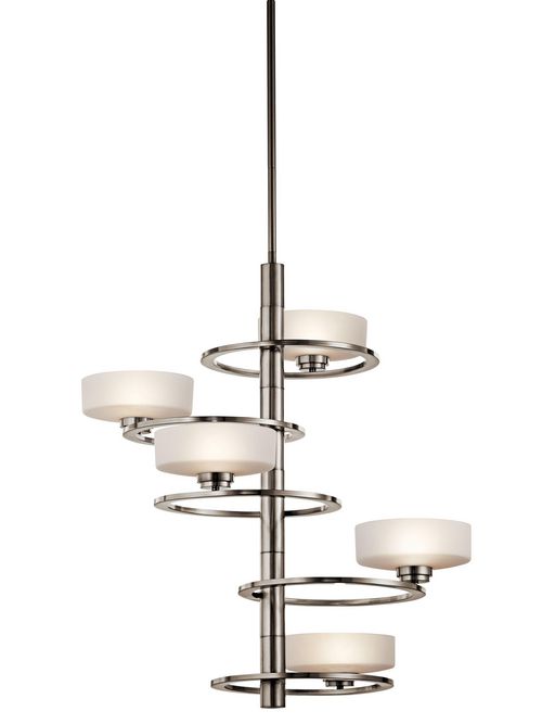Product image for Kichler 43366CLP Foyer Chandelier 5Lt