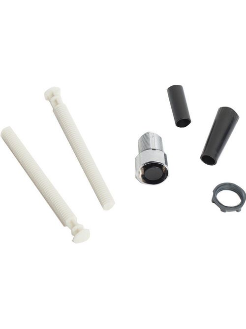 Product image for Square D XB4BA922 22 mm 600 VAC 1.2 Amp Black Round Flush/Adjustable Shaft Push Button Reset Operator