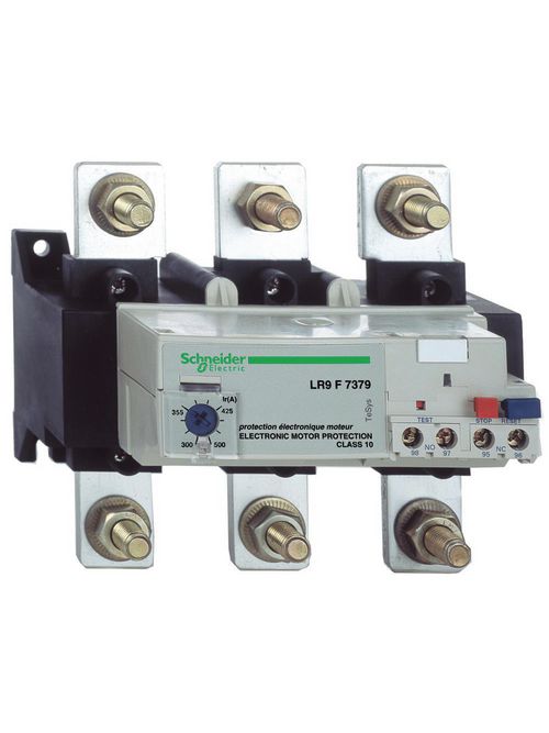 Product image for Square D LR9F7381 600 Volt 630 Amp 1NO 1NC Screw Clamp Terminal Solid State Thermal Overload Relay