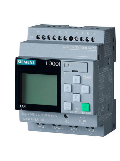 Product image for Siemens 6ED10521FB000BA8 71.5 x 60 x 90 mm 115/230 VDC 8-Input 4-Output PLC Module