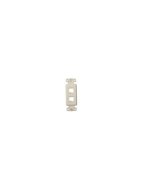 Ortronics ORKSDS288 2Port Fog White Thermoplastic Decora Empty