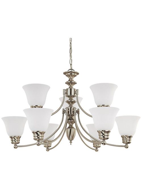 Product image for SATCO 60/3306 EMPIRE ES 9 LIGHT CHA