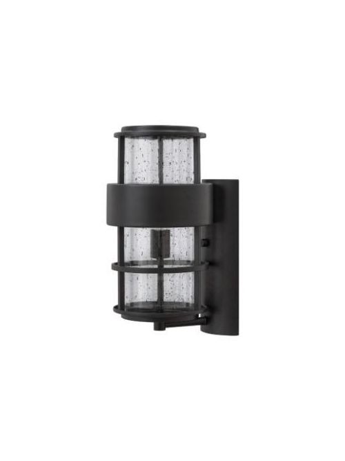 Product image for Saturn 1 Light Medium Wall Lantern - Satin Black