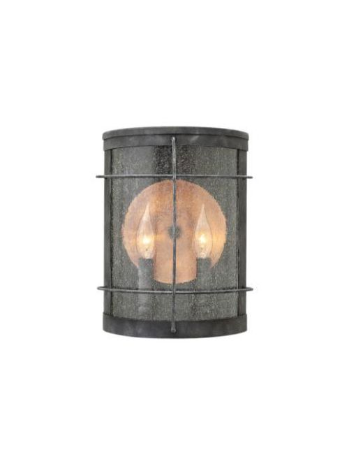Product image for Newport 1 Light Medium Wall Lantern - Aged Zinc