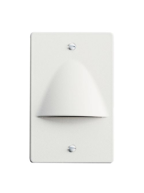 Product image for Kichler 12667WH LED STEP LIGHT NON DIMMABLE