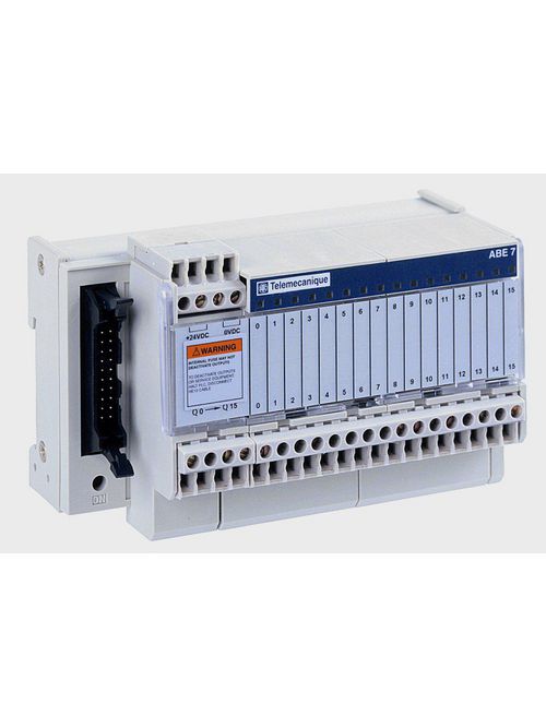 Product image for Square D ABE7R16S111 16-Channel Screw Terminal Output Sub Base
