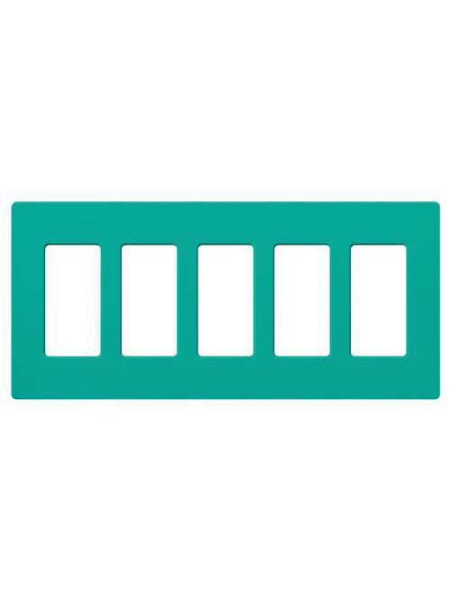 Product image for LUT SC-5-TQ SC 5-GANG WALLPLATE TQ