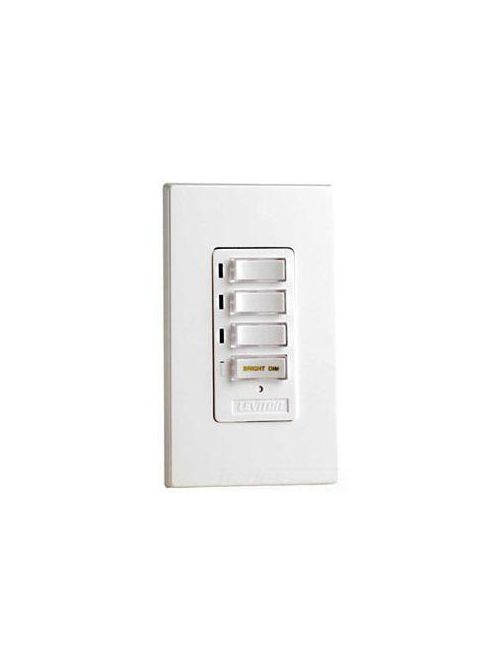Product image for LEV 164504DW 4 BTN DIM WHT FACE